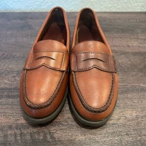 Sebago Tan Leather Loafers